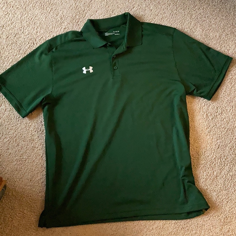 Green Under Armor Heat Gear Polo